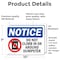 Signmission Do Not Climb In Or Around Dumpster Sign With Symbol, 10 in W x Rectangle, Vinyl Decal OS-2PACK-NS-D-710-L-11095 - alternate 3